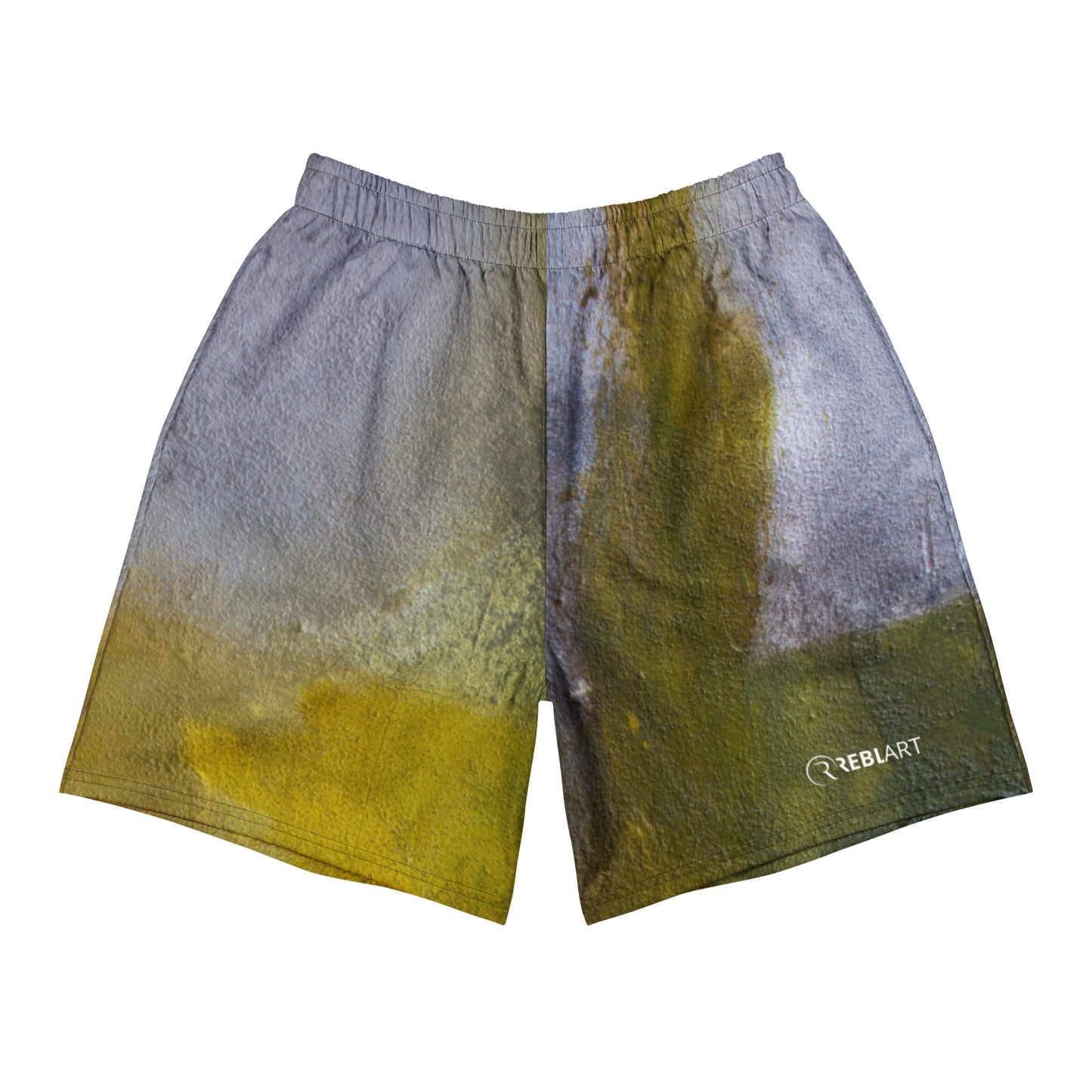 ERDGRÜN Lange Unisex Sport-Shorts mit Allover-Druck