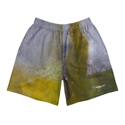 ERDGRÜN Lange Unisex Sport-Shorts mit Allover-Druck