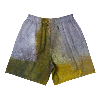 ERDGRÜN Lange Unisex Sport-Shorts mit Allover-Druck