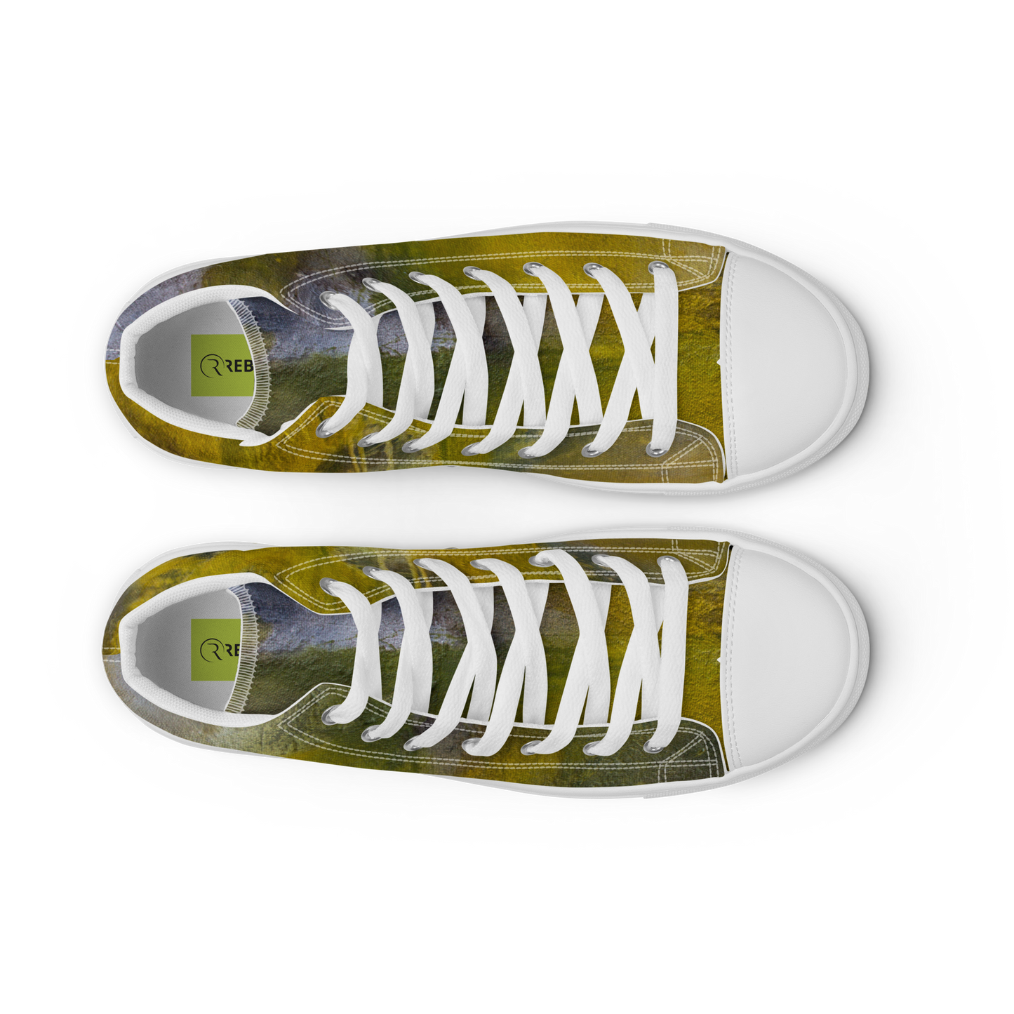 ERDGRÜN High-Top Leinenschuhe für Damen