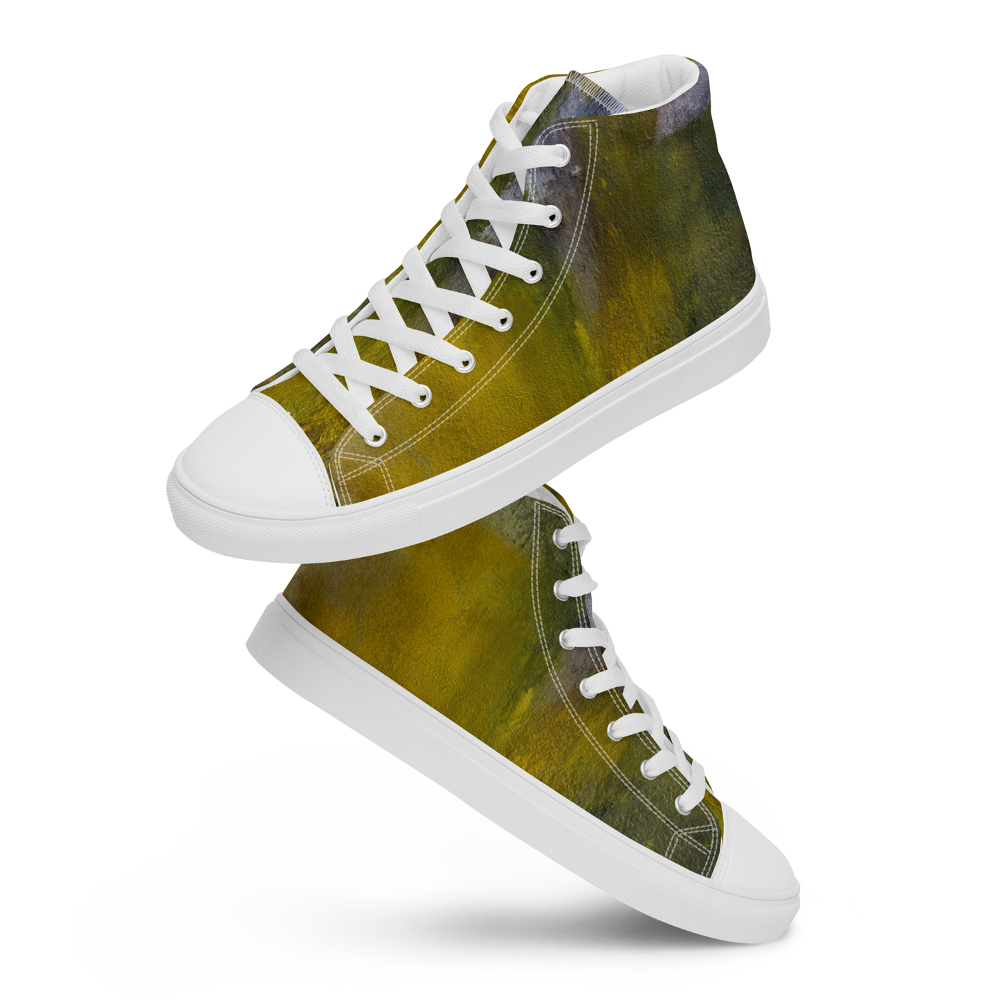 ERDGRÜN High-Top Leinenschuhe für Damen