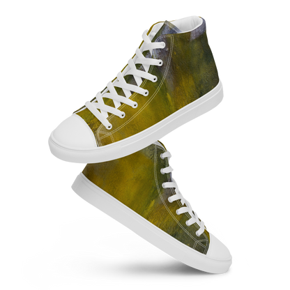 ERDGRÜN High-Top Leinenschuhe für Damen