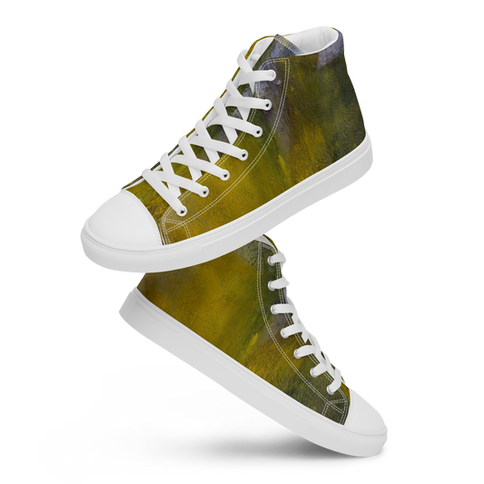 ERDGRÜN High-Top Leinenschuhe für Damen