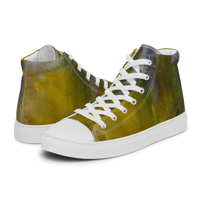 ERDGRÜN High-Top Leinenschuhe für Damen