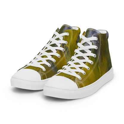 ERDGRÜN High-Top Leinenschuhe für Damen