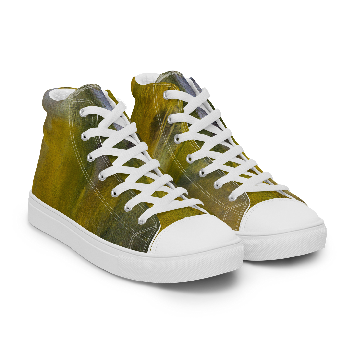 ERDGRÜN High-Top Leinenschuhe für Damen