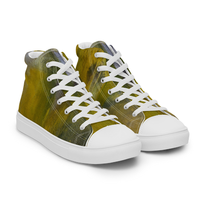 ERDGRÜN High-Top Leinenschuhe für Damen